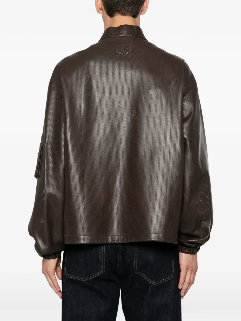 FENDI Nappaleren jack Bruin