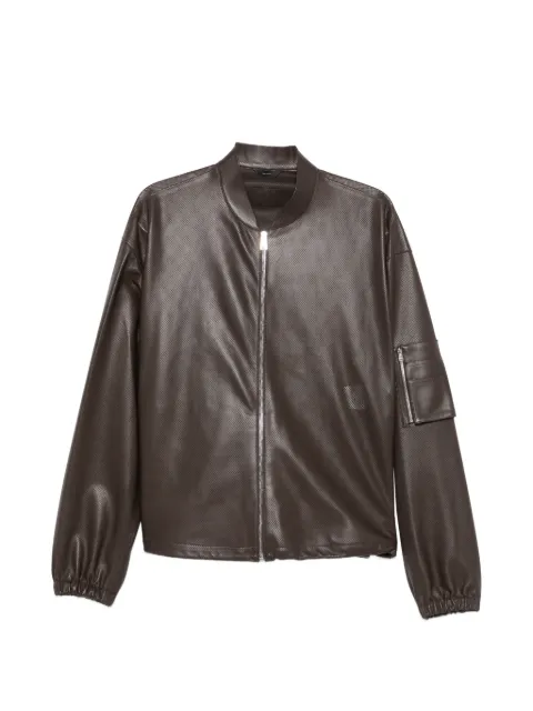 FENDI perforated-leather blouson jacket