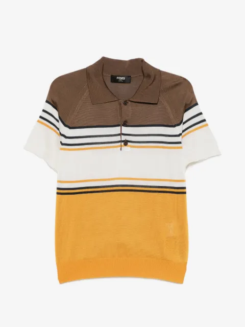 FENDI striped polo shirt