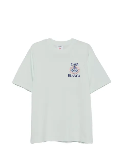 Casablanca Celestial Pyramid flock-print T-shirt