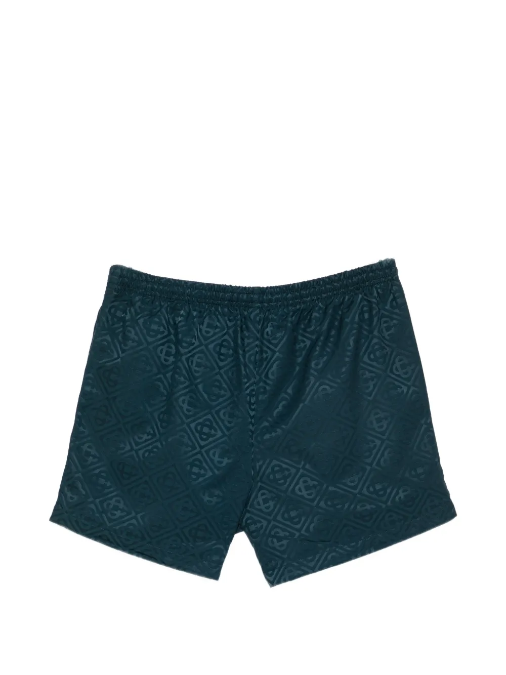 Casablanca Zwembroek met monogram-jacquard Groen