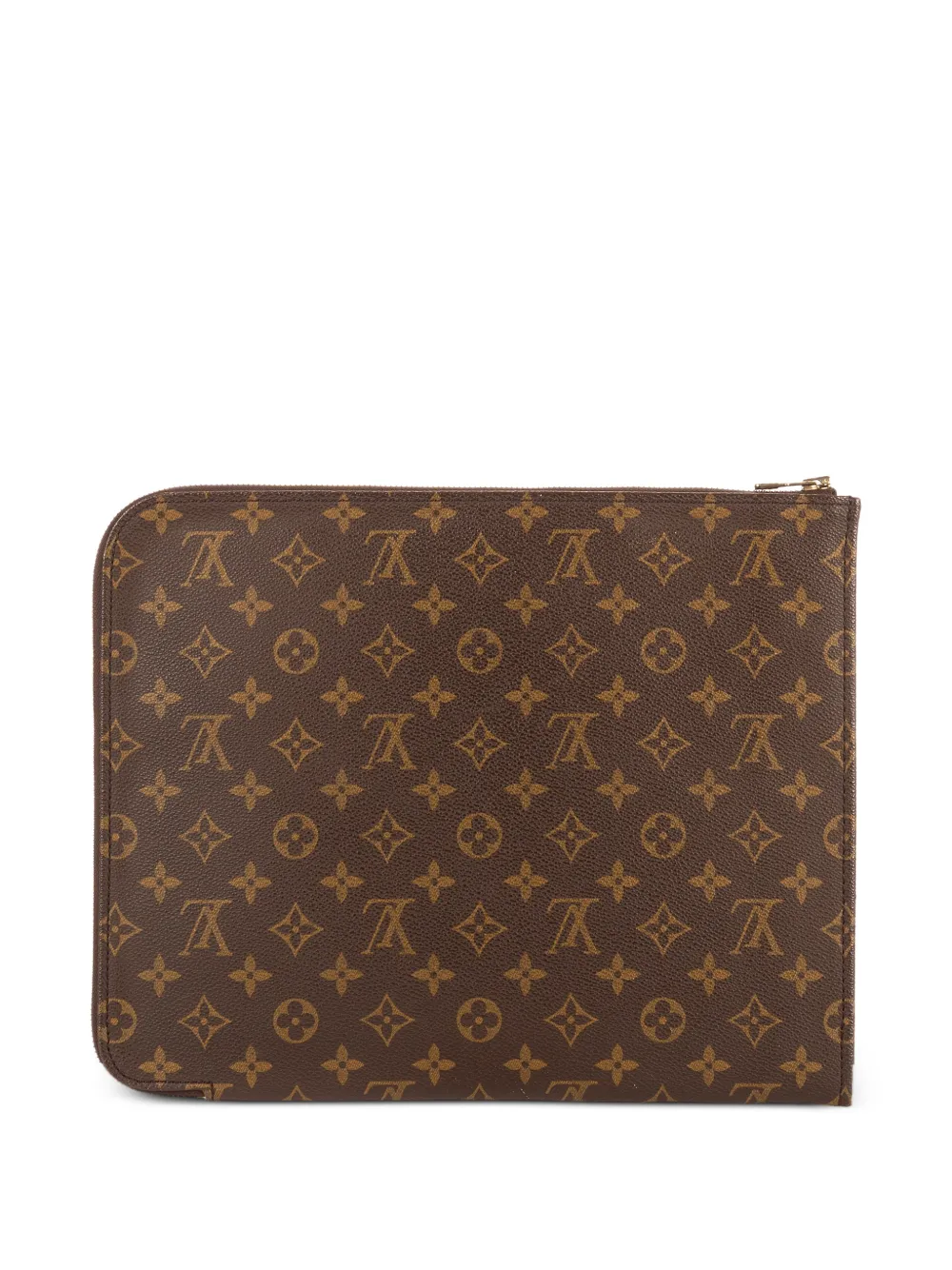  Louis Vuitton Pre-owned Documents Portfolio Pouch - Brown 