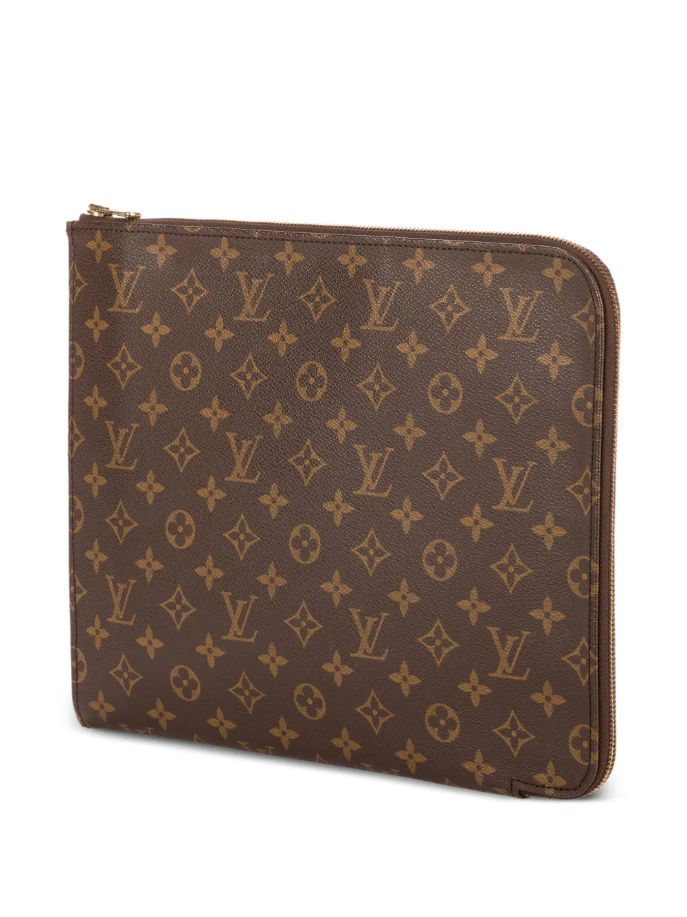  Louis Vuitton Pre-owned Documents Portfolio Pouch - Brown 