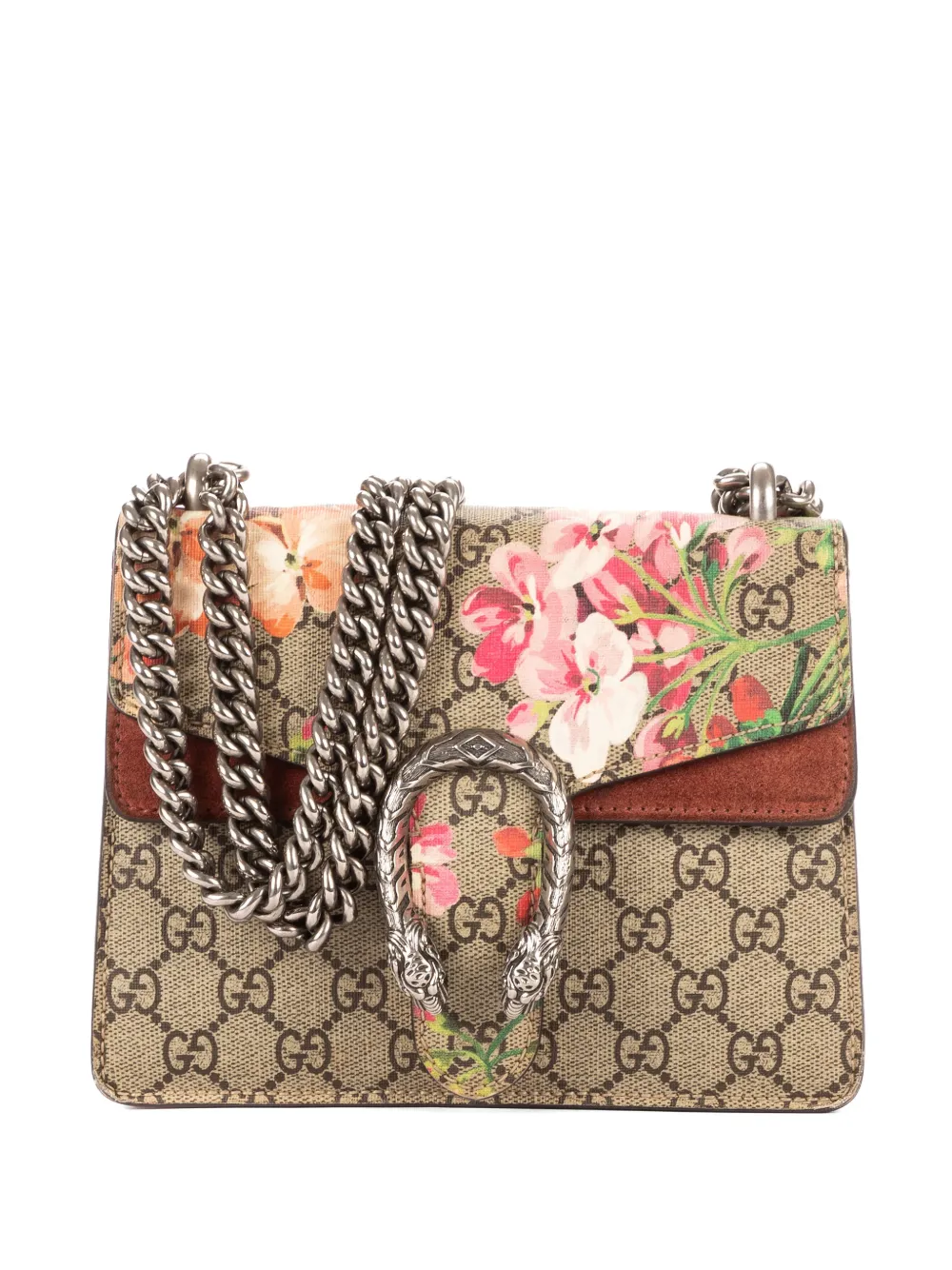 Gucci Pre-Owned mini Blooms Dionysu chain shoulder bag - Toni neutri
