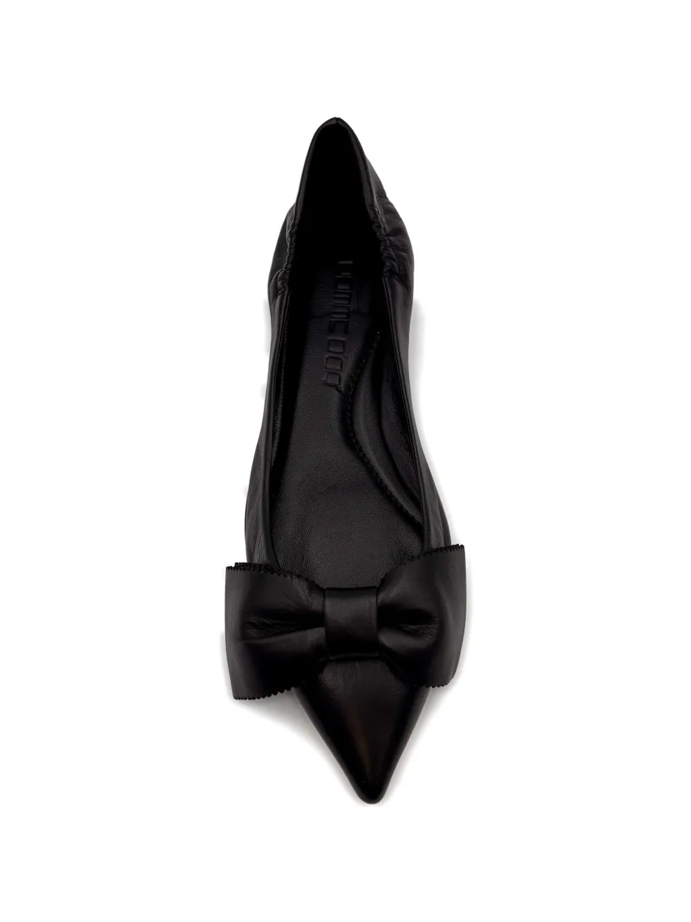 Pomme D´Or Ballerina's met strikdetail Zwart