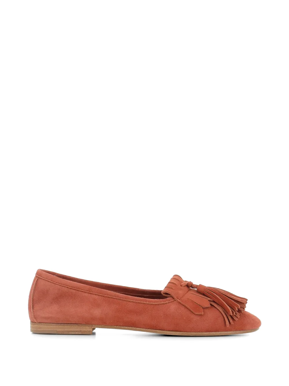 Henderson Baracco tassel-detail suede loafers - Arancione