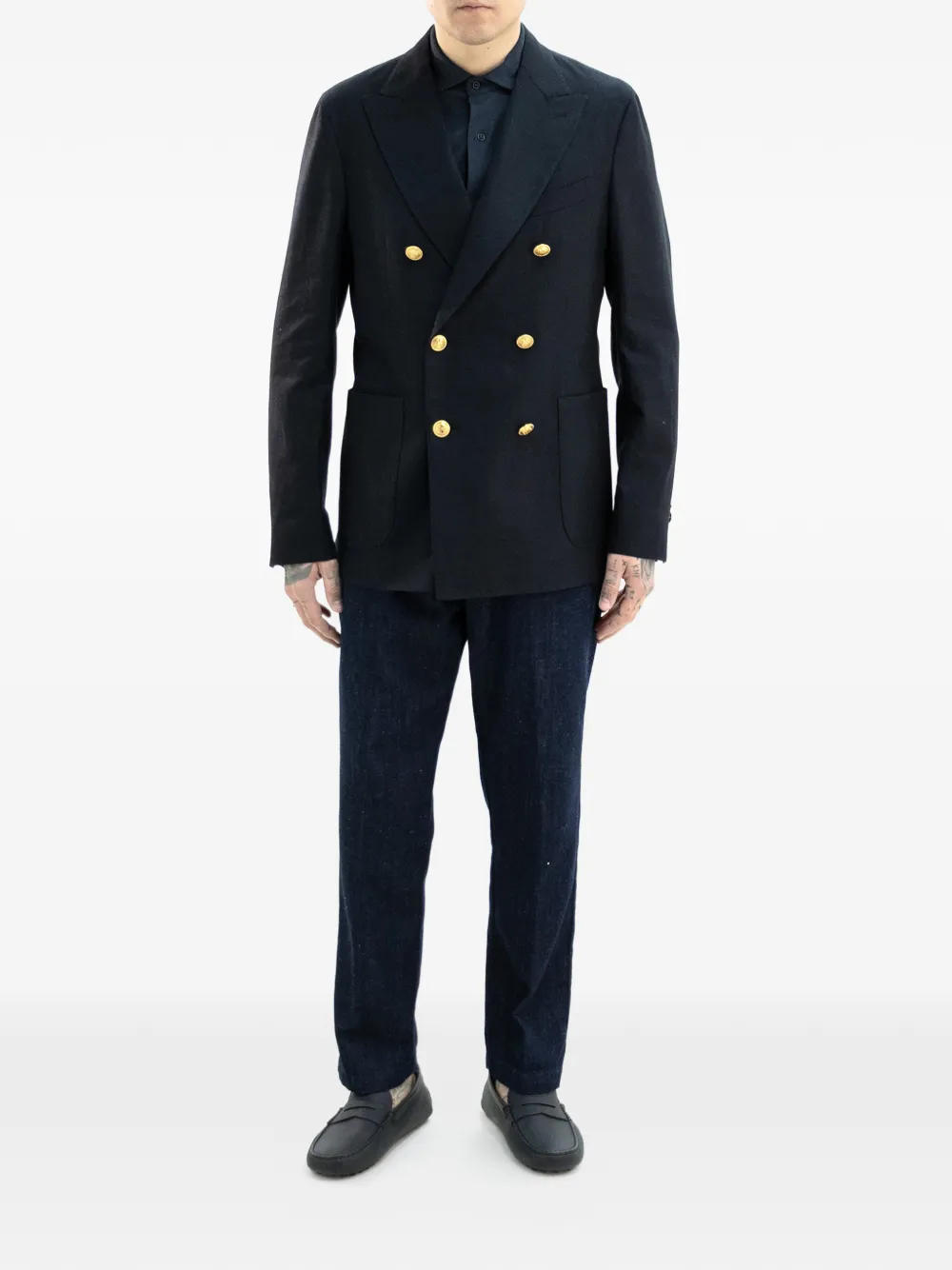 Incotex double-breasted button jacket | Suit & Dinner Jackets