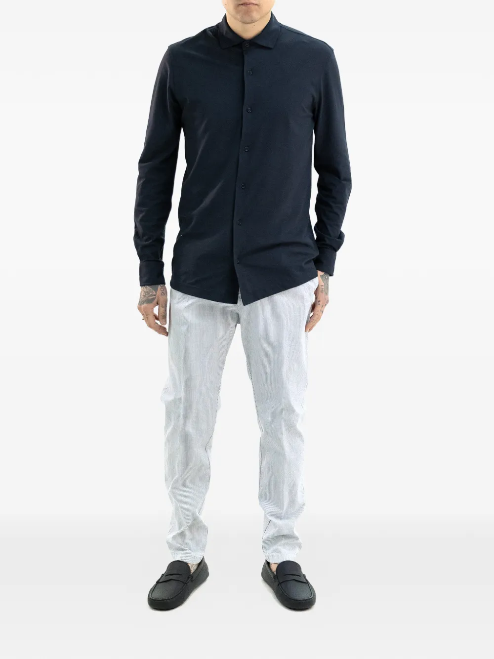  Kired Buttoned Polo Shirt - Blue 