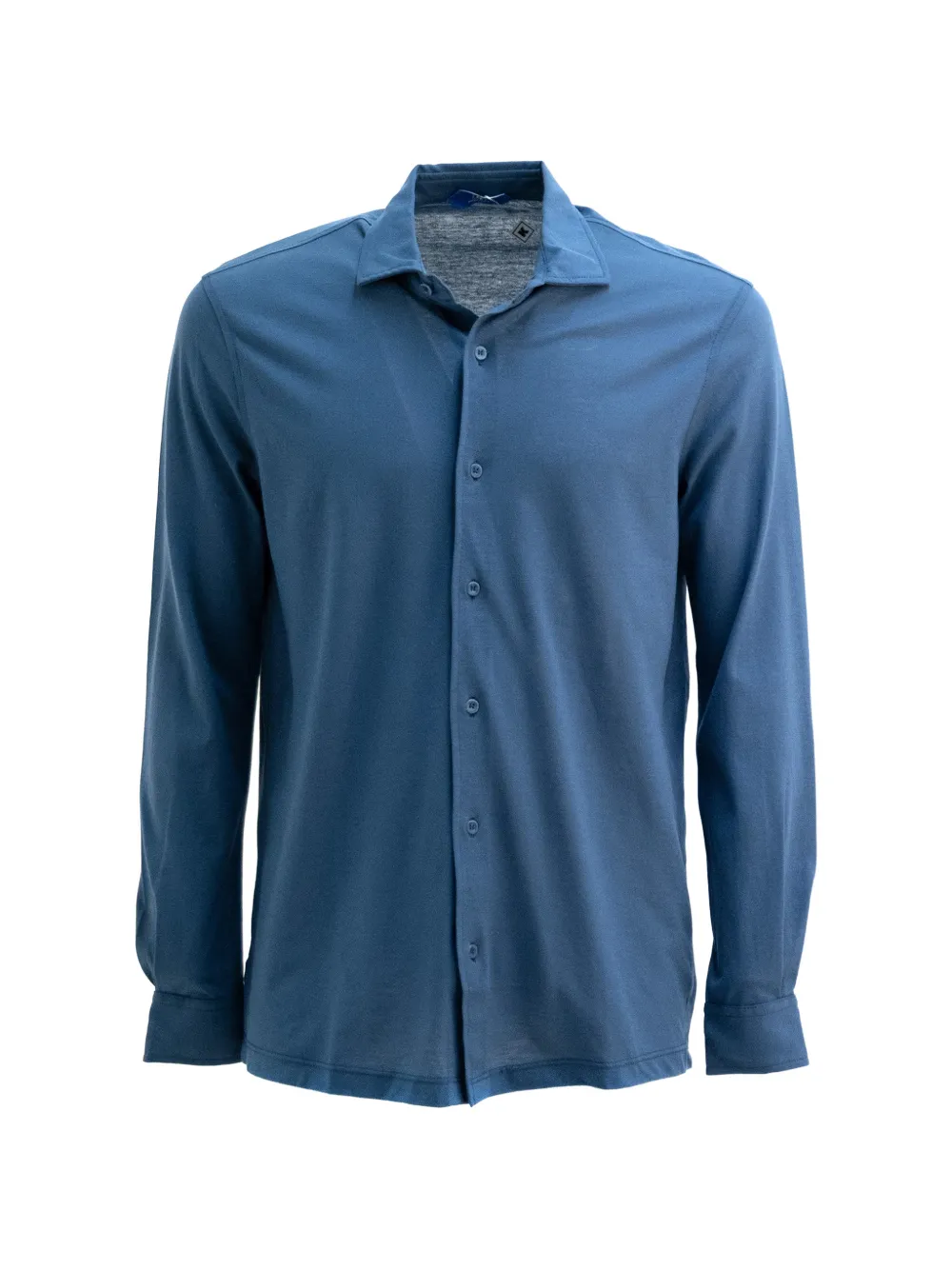 Kired long-sleeve polo shirt - Blu