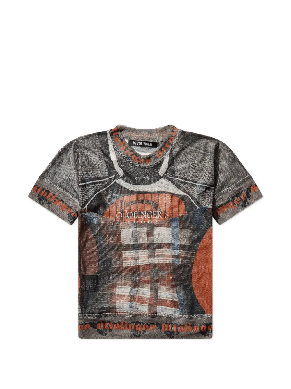 Ottolinger patterned T-shirt | gris