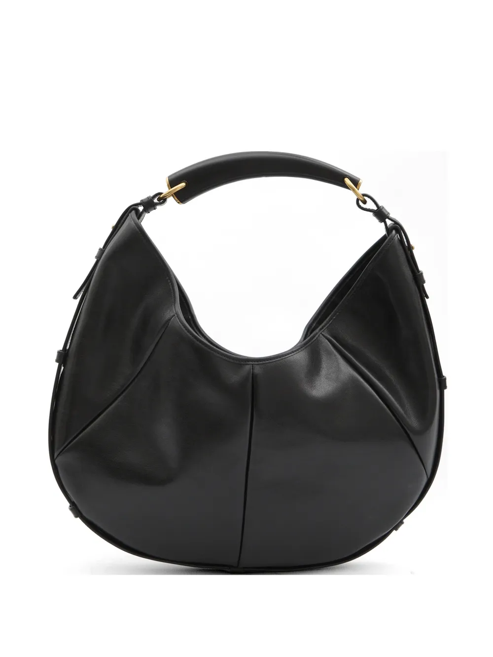 Saint Laurent medium Mombasa leather shoulder bag - Black