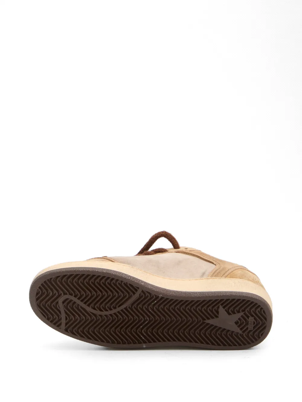 Golden Goose Ball Star leren sneakers met ster-applicatie Beige