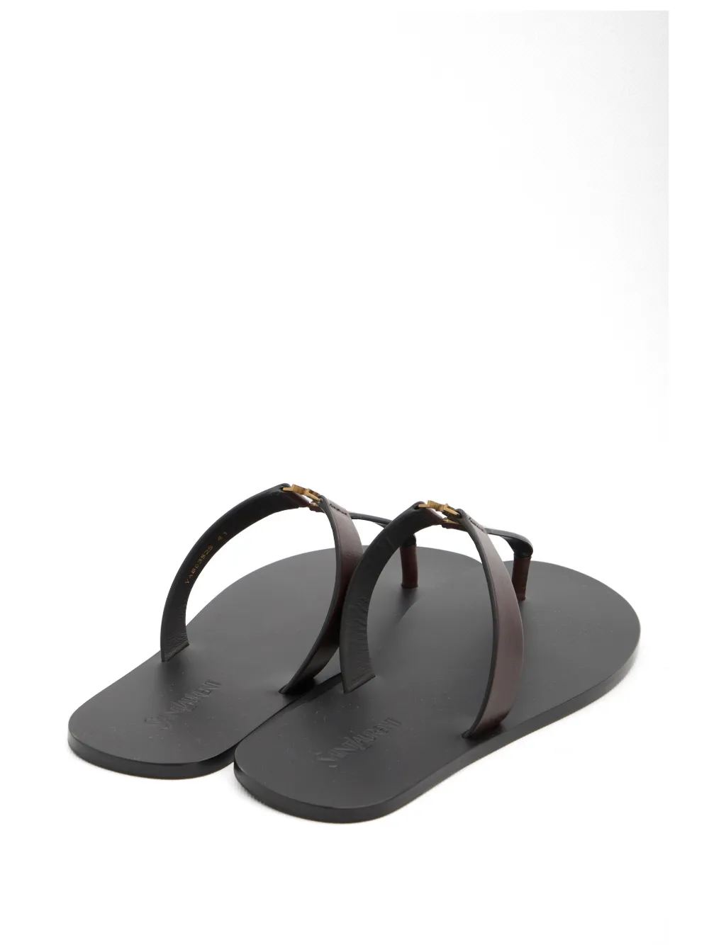 Saint Laurent Babylone sandalen Bruin