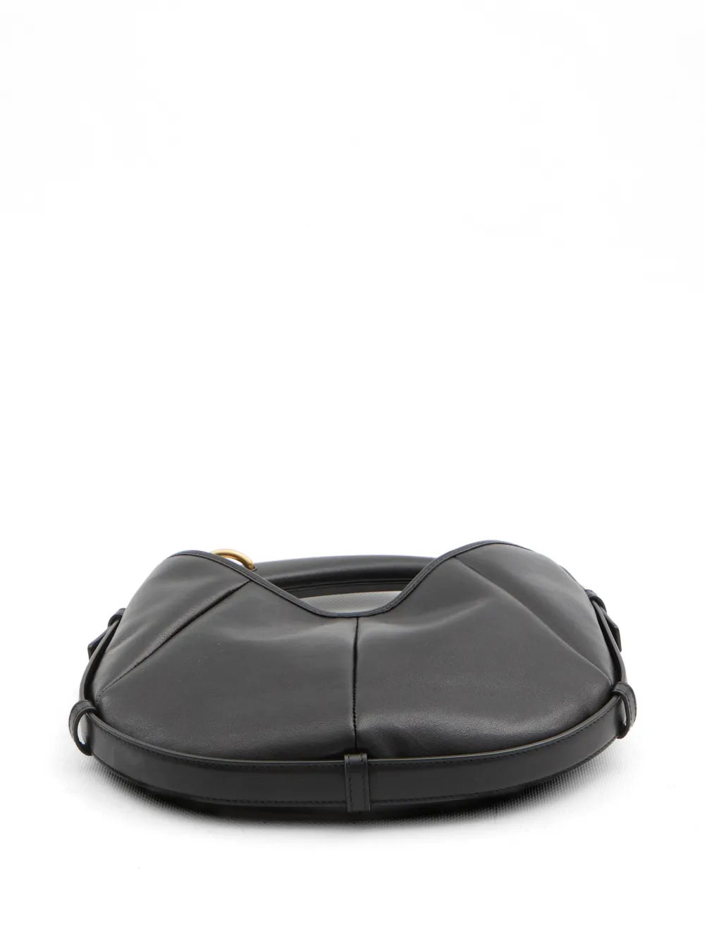 Saint Laurent Mombasa Small Leather Bag in Black, view 3