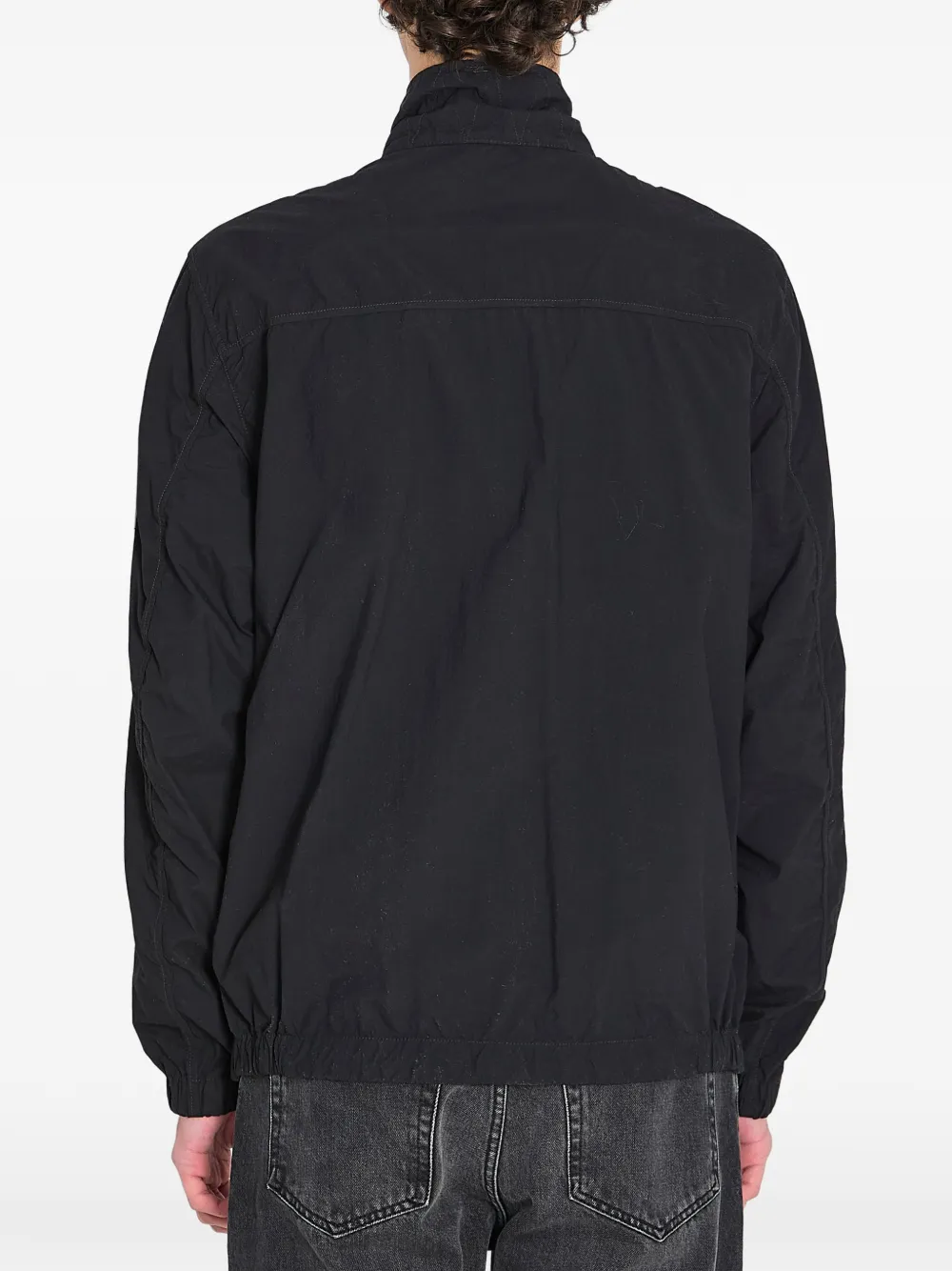 Stone Island Jack met logopatch Zwart