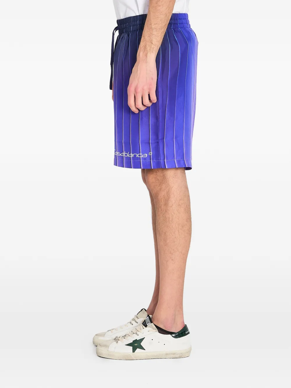 Casablanca Shockwave zijden shorts Paars