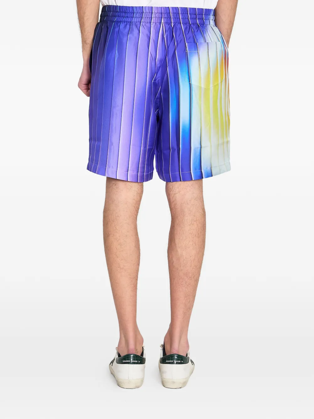 Casablanca Shockwave zijden shorts Paars