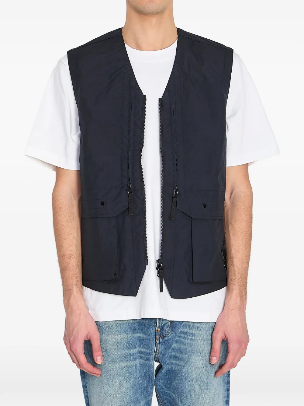 Stone Island Metal Lamina Poly ripstop vest - Blu