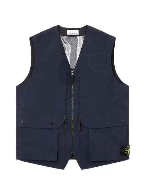 Stone Island G100005 metal lamina poly ripstop vest