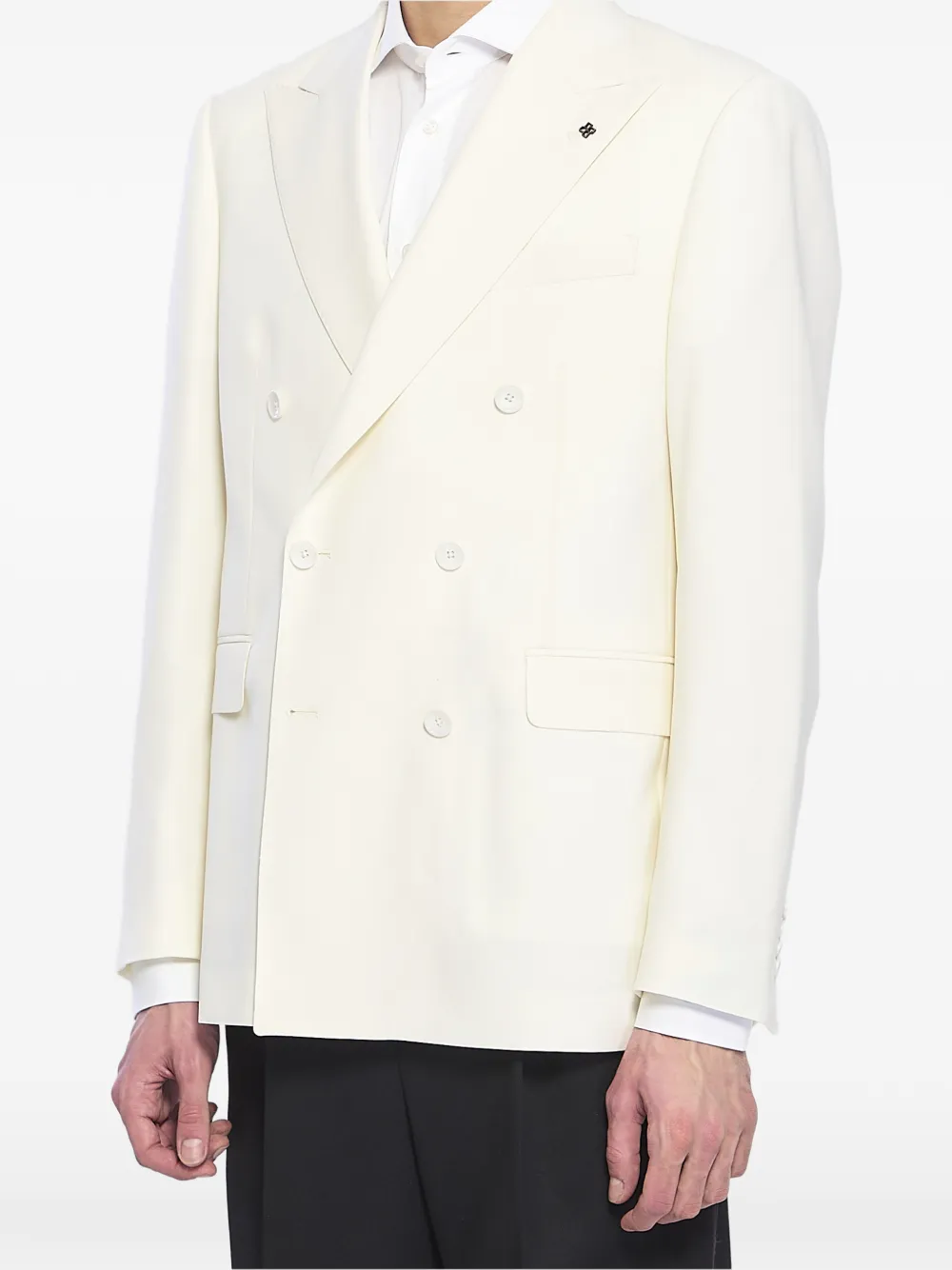 Tagliatore Blazer met dubbele rij knopen Beige