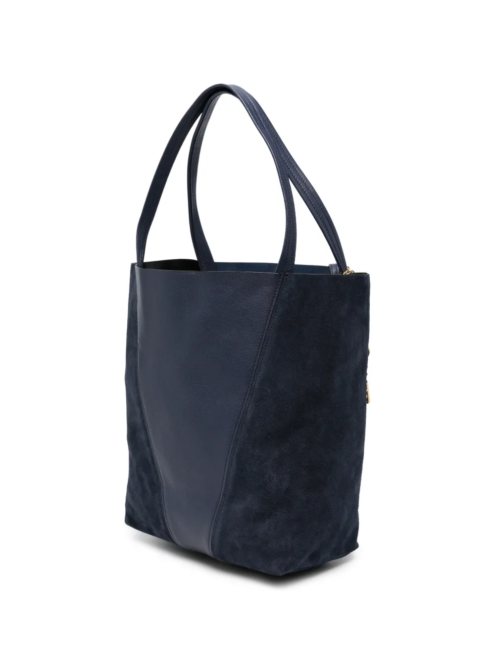 Chloé Spin leren shopper met vlakken Blauw