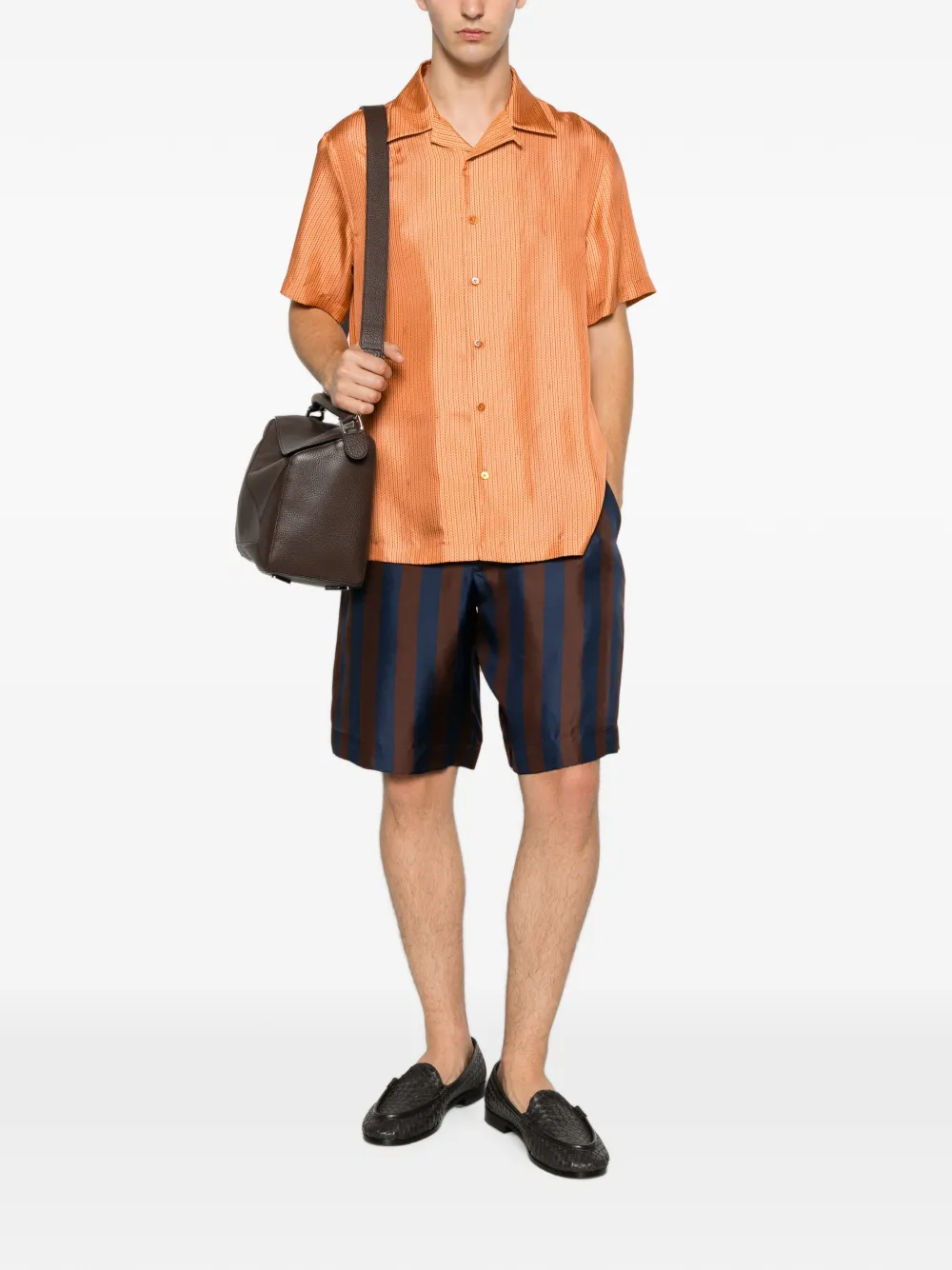 FENDI Gestreept overhemd Oranje