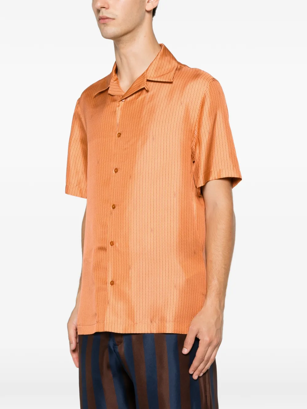 FENDI Gestreept overhemd Oranje