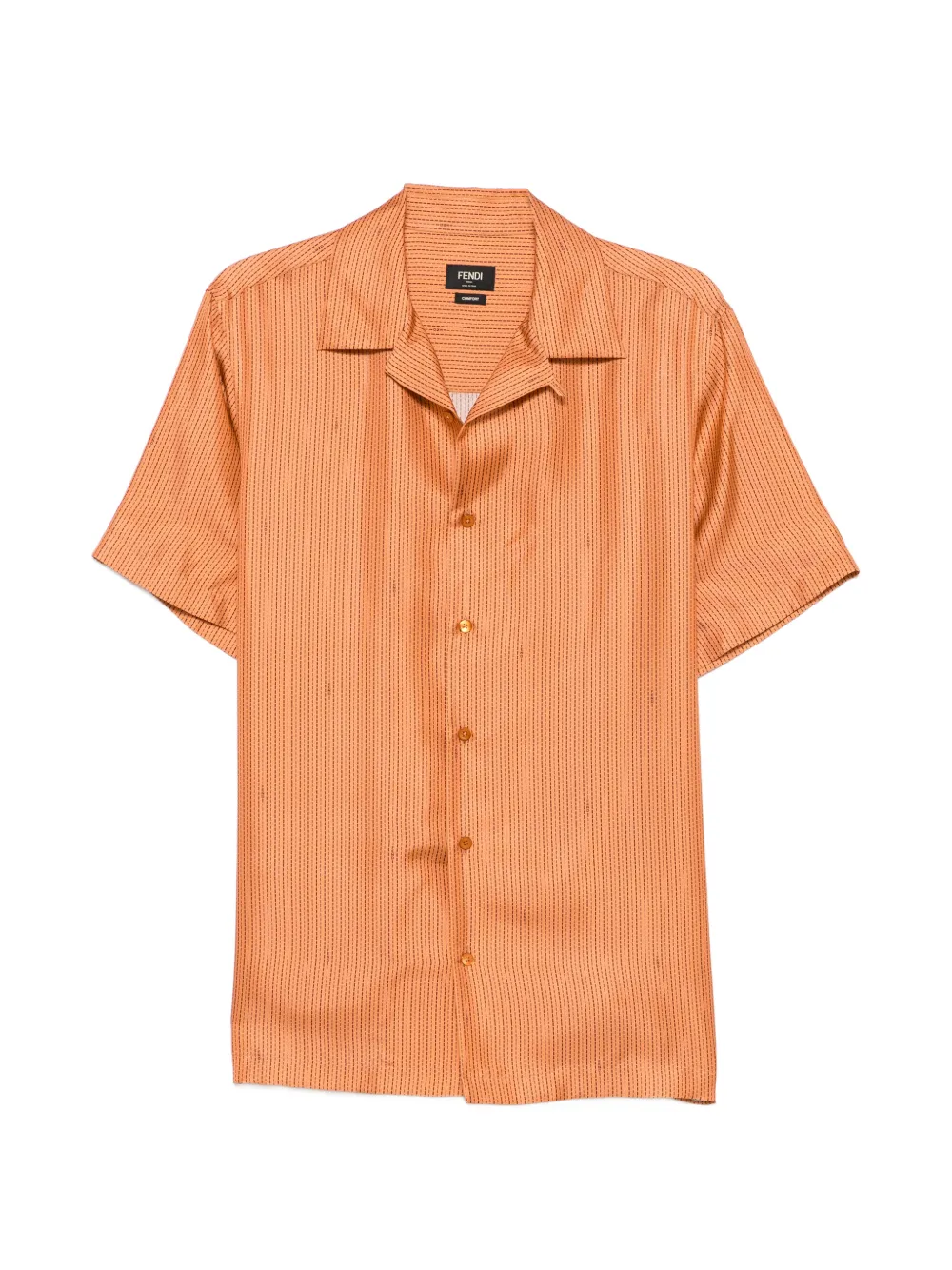FENDI Camicia con logo | arancione | Image 1