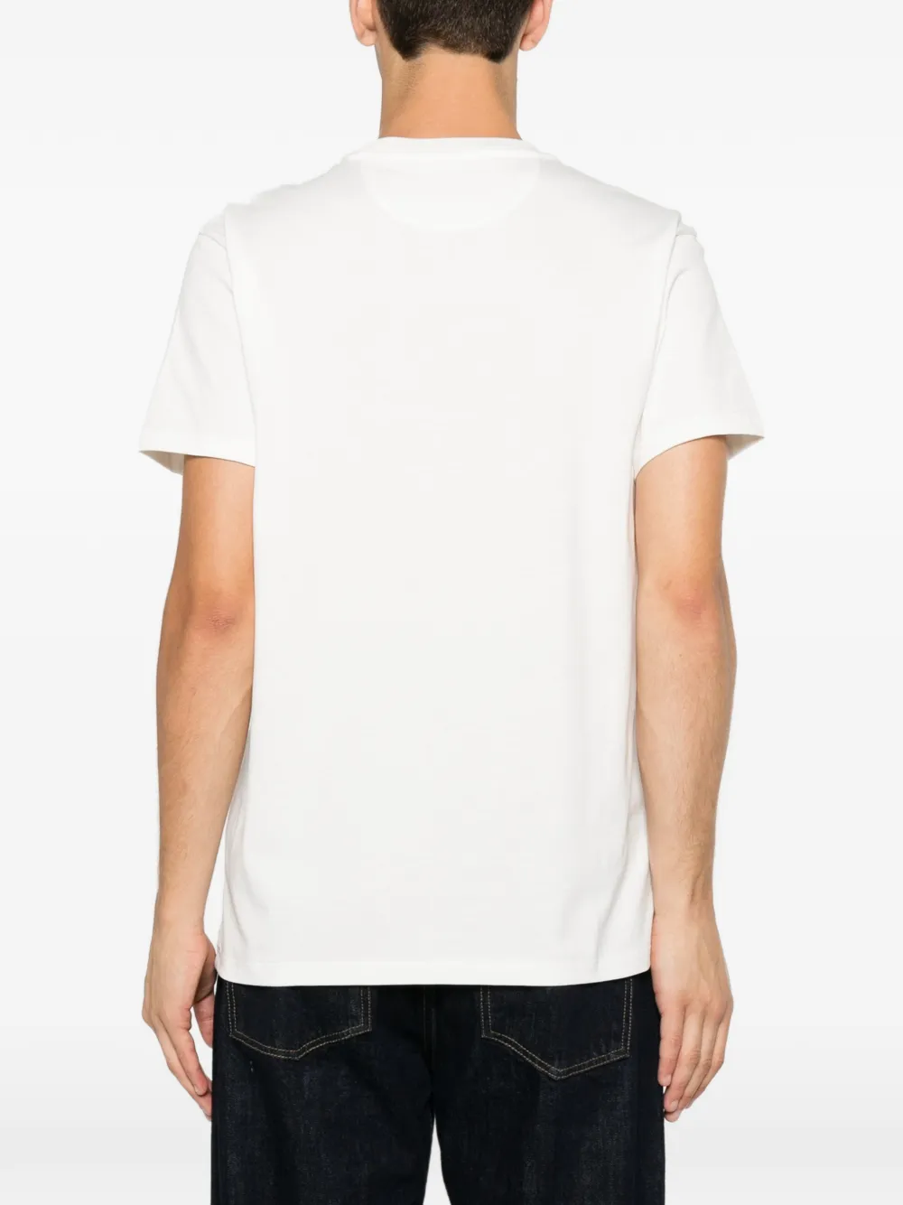 FENDI T-shirt met geborduurd logo Wit