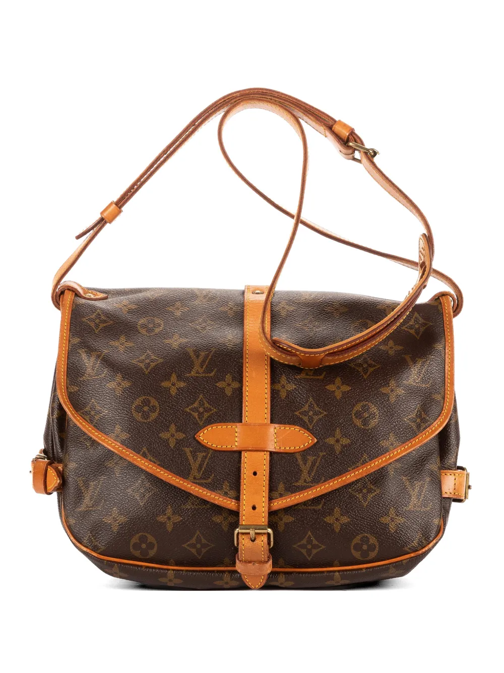 Louis Vuitton Pre-Owned Saumur PM Monogram cross body bag - Marrone