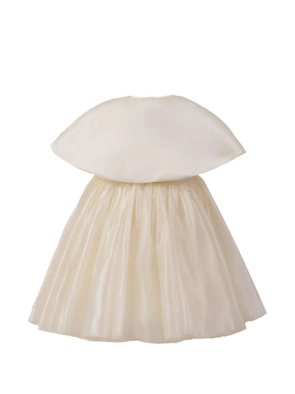  Tulleen Dovera Cape-overlay Gown - Neutrals 