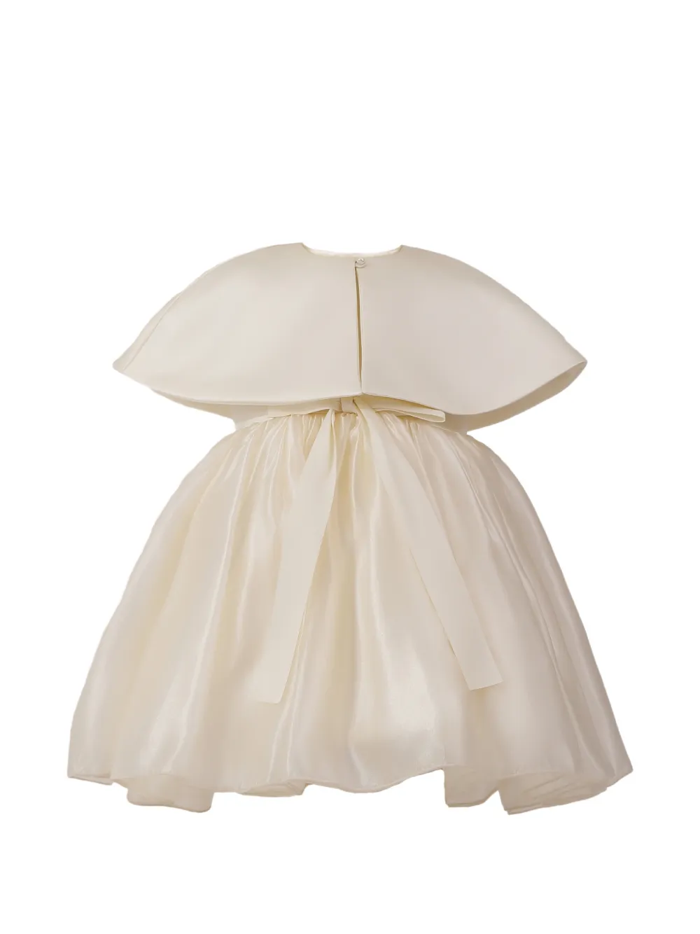 Tulleen Dovera cape-overlay gown - Toni neutri