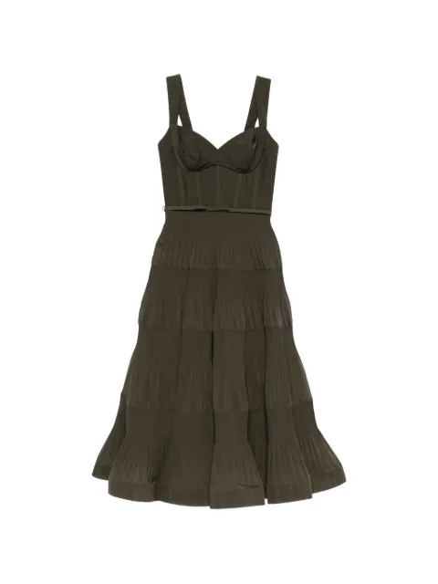 ZIMMERMANN pleated draped midi dress