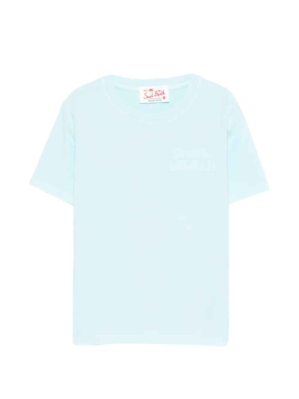 MC2 Saint Barth Kids logo-embossed T-shirt - Blu