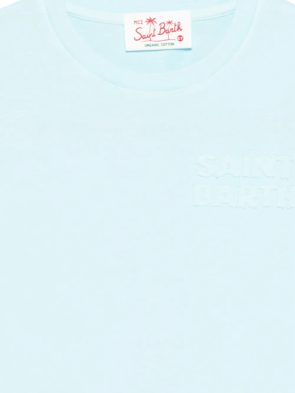  Mc2 Saint Barth Kids Logo-embossed T-shirt - Blue 
