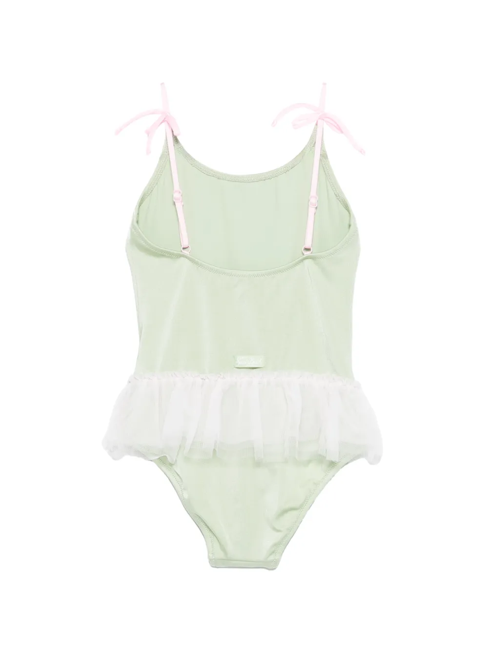  Mc2 Saint Barth Kids Dancer Ruffled Swimsuit - Green 
