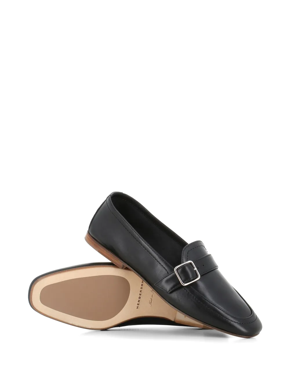 Henderson Baracco Loafers met gesp Zwart