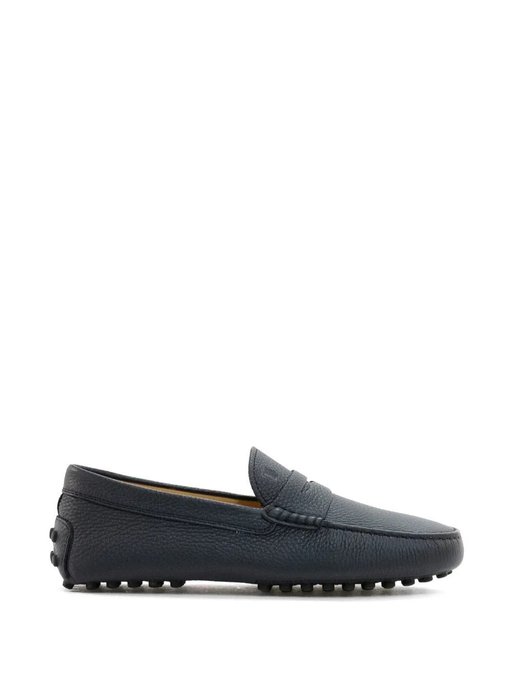 Tod's Gommino pebbled driving loafers - Blu