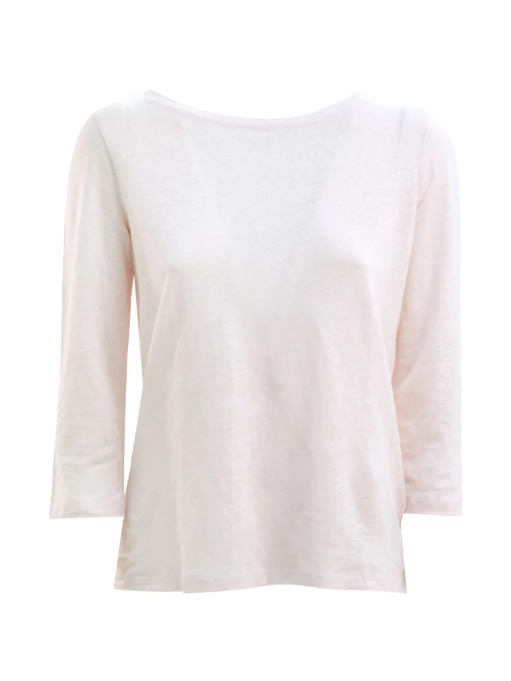 Majestic Filatures T-shirt met boothals Roze