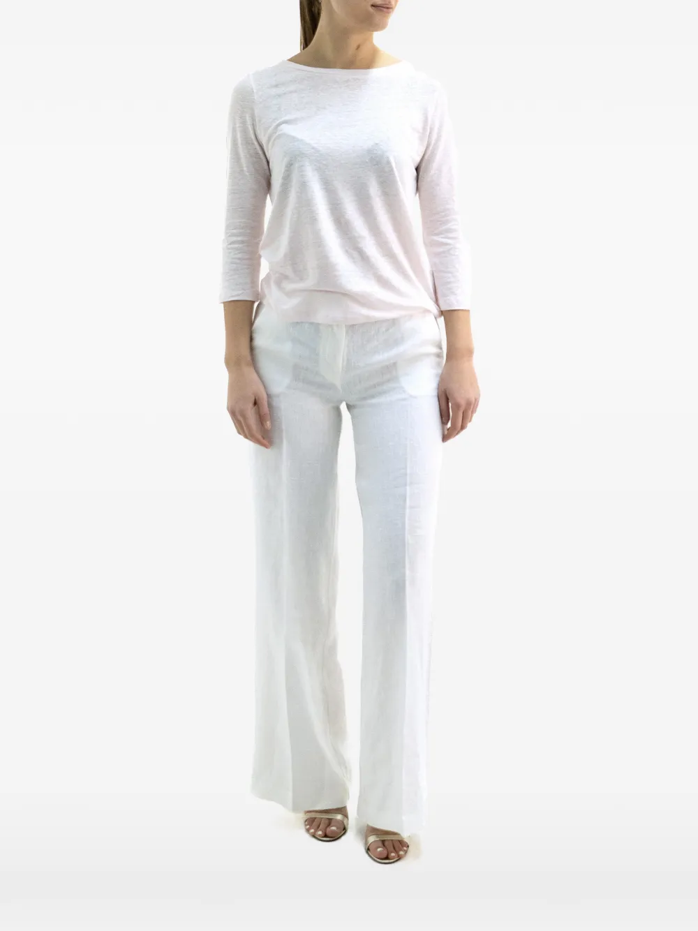 Majestic Filatures boat neck T-shirt - Rosa