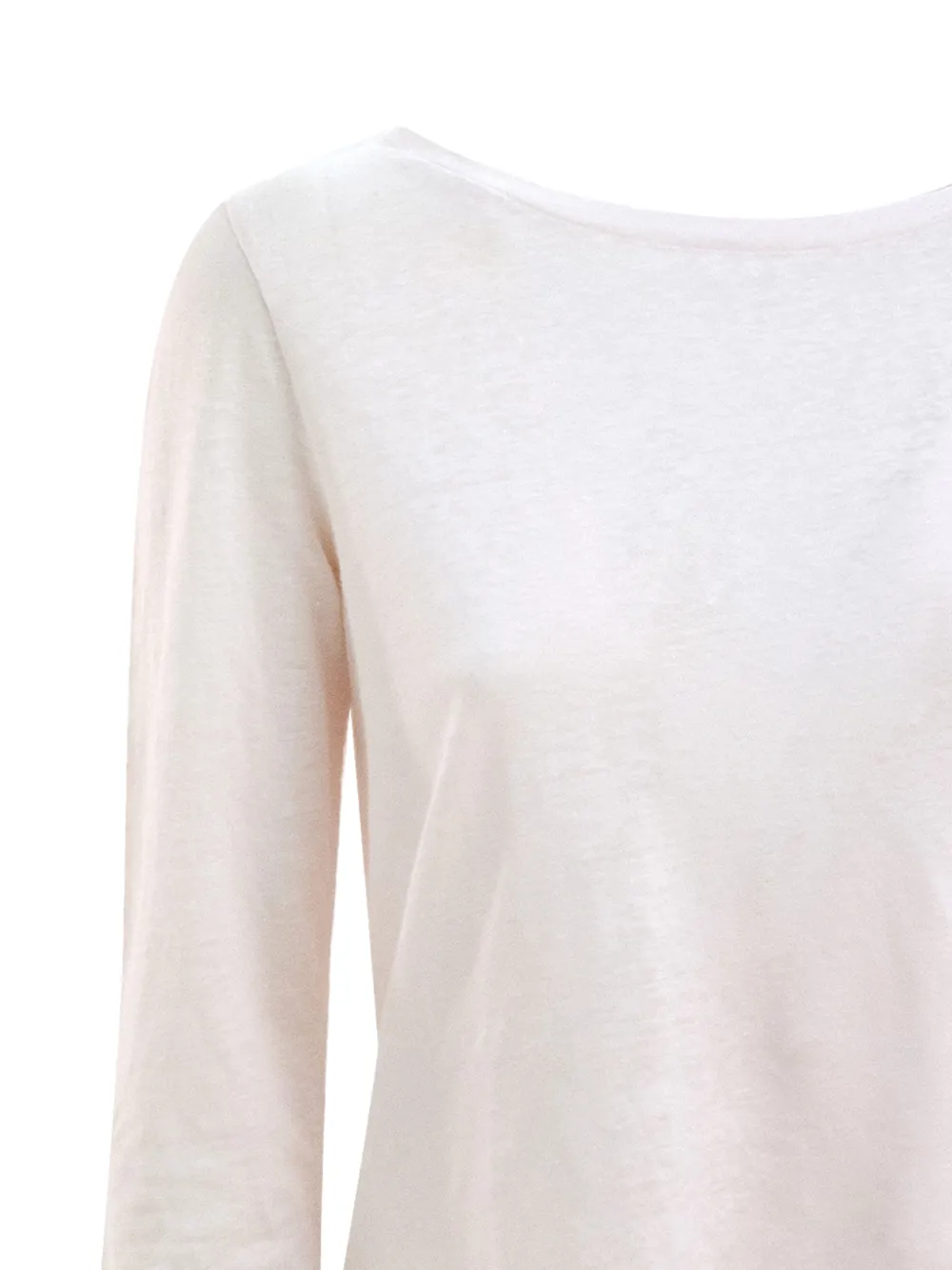 Majestic Filatures T-shirt met boothals Roze