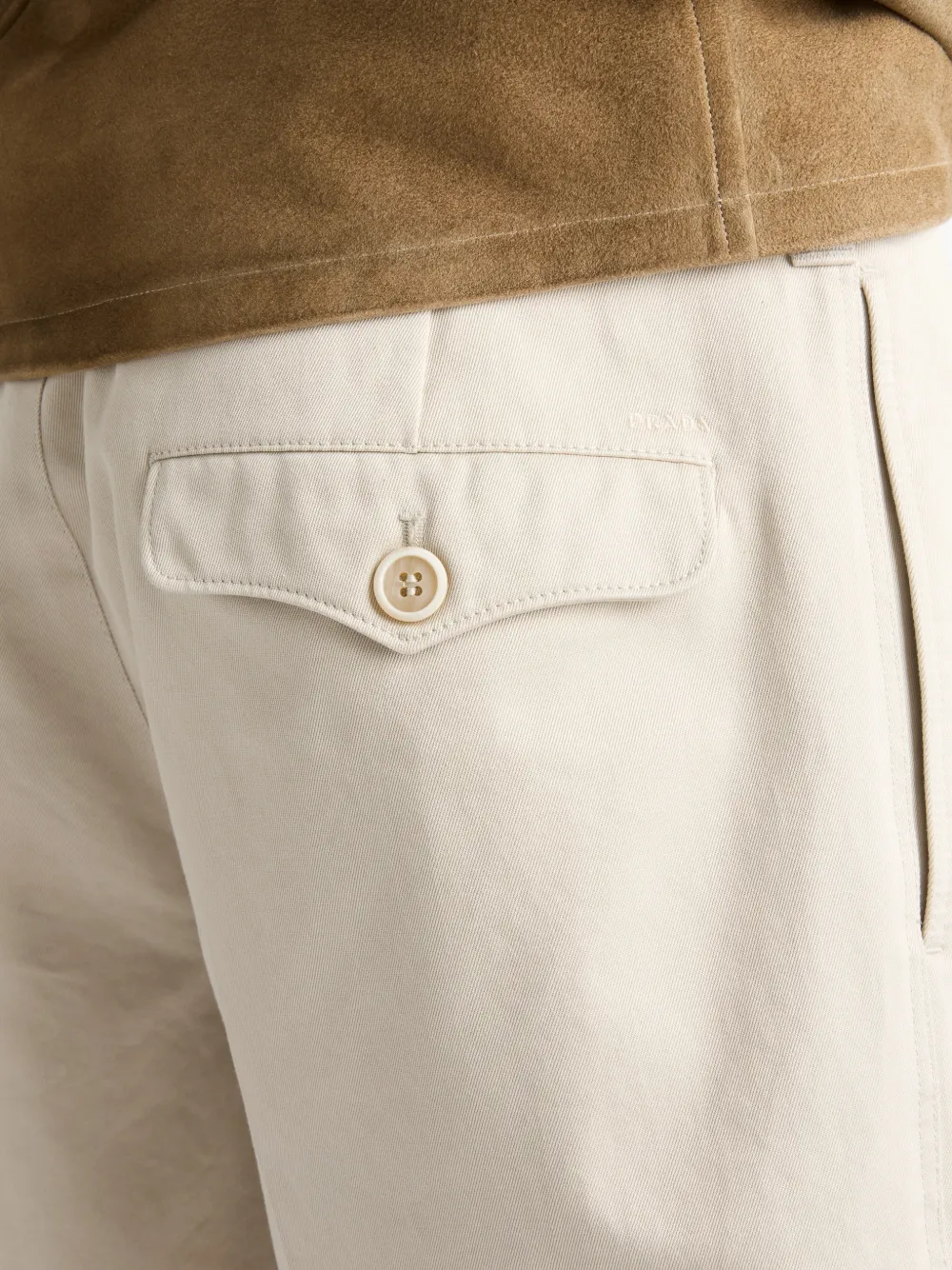 Prada Katoenen bermuda shorts Beige