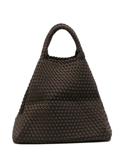 MARREA large Espresso Yourself woven tote bag