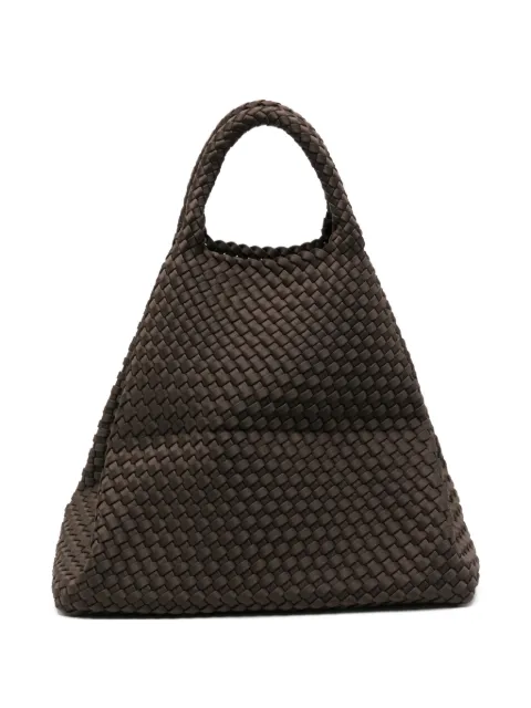 MARREA large Espresso Yourself woven tote bag