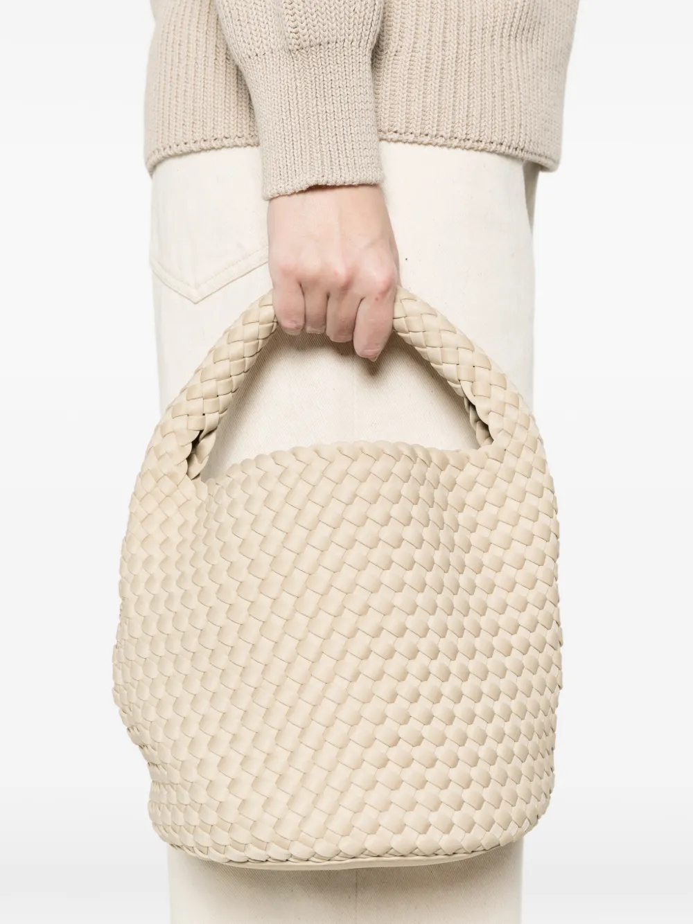  Marrea Woven Bucket Bag - Neutrals 