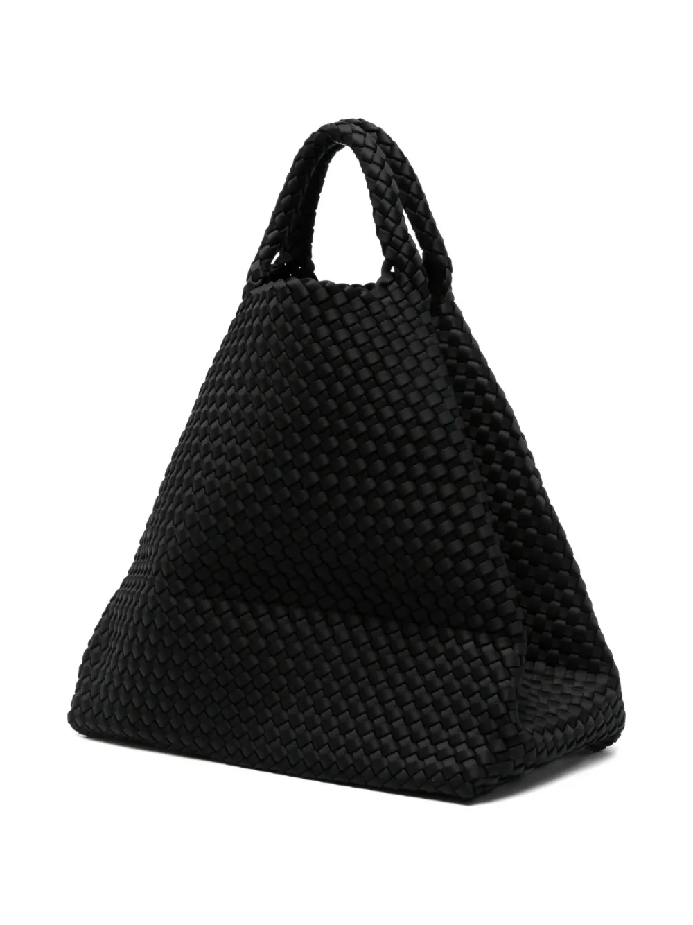  Marrea Large Woven Handle Tote Bag - Black 