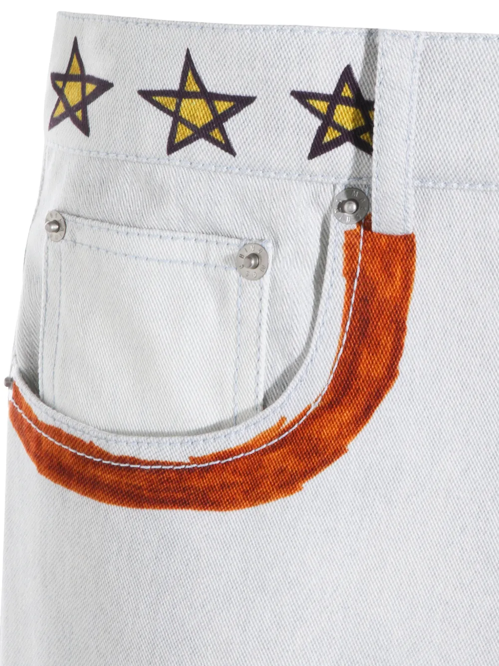 Moschino Jeans met print Blauw