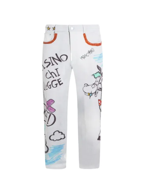 Moschino print jeans