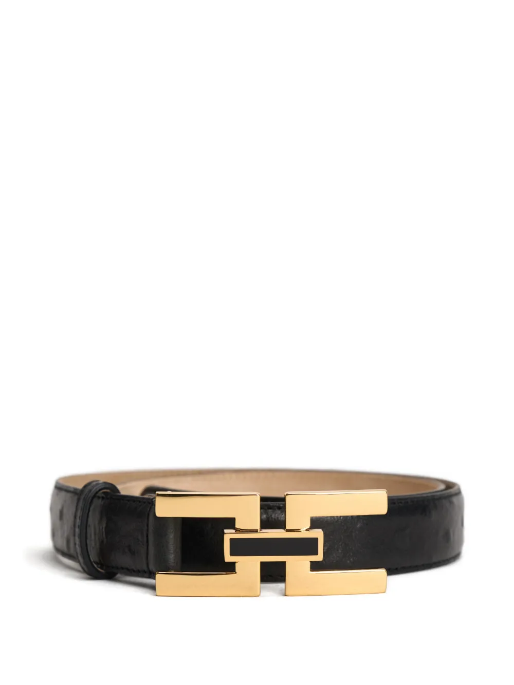 Elisabetta Franchi logo buckle belt - Nero