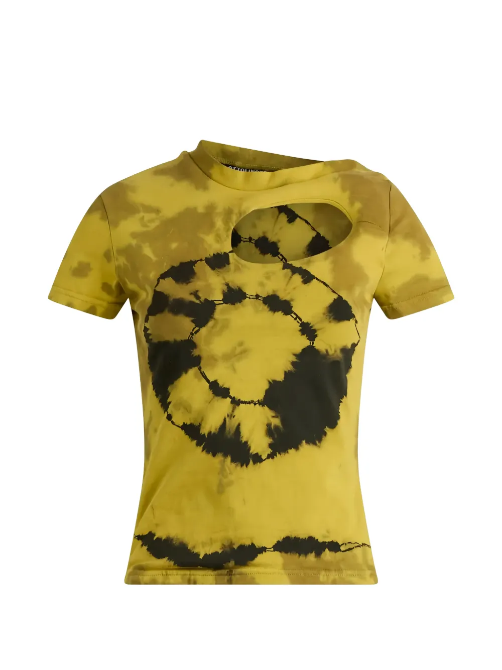 Ottolinger cut-out printed T-shirt - Giallo